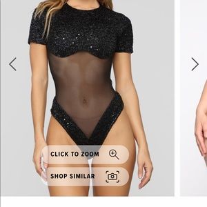 Black Fashion nova bodysuit